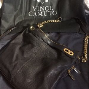 Vince Camuto grey leather bag